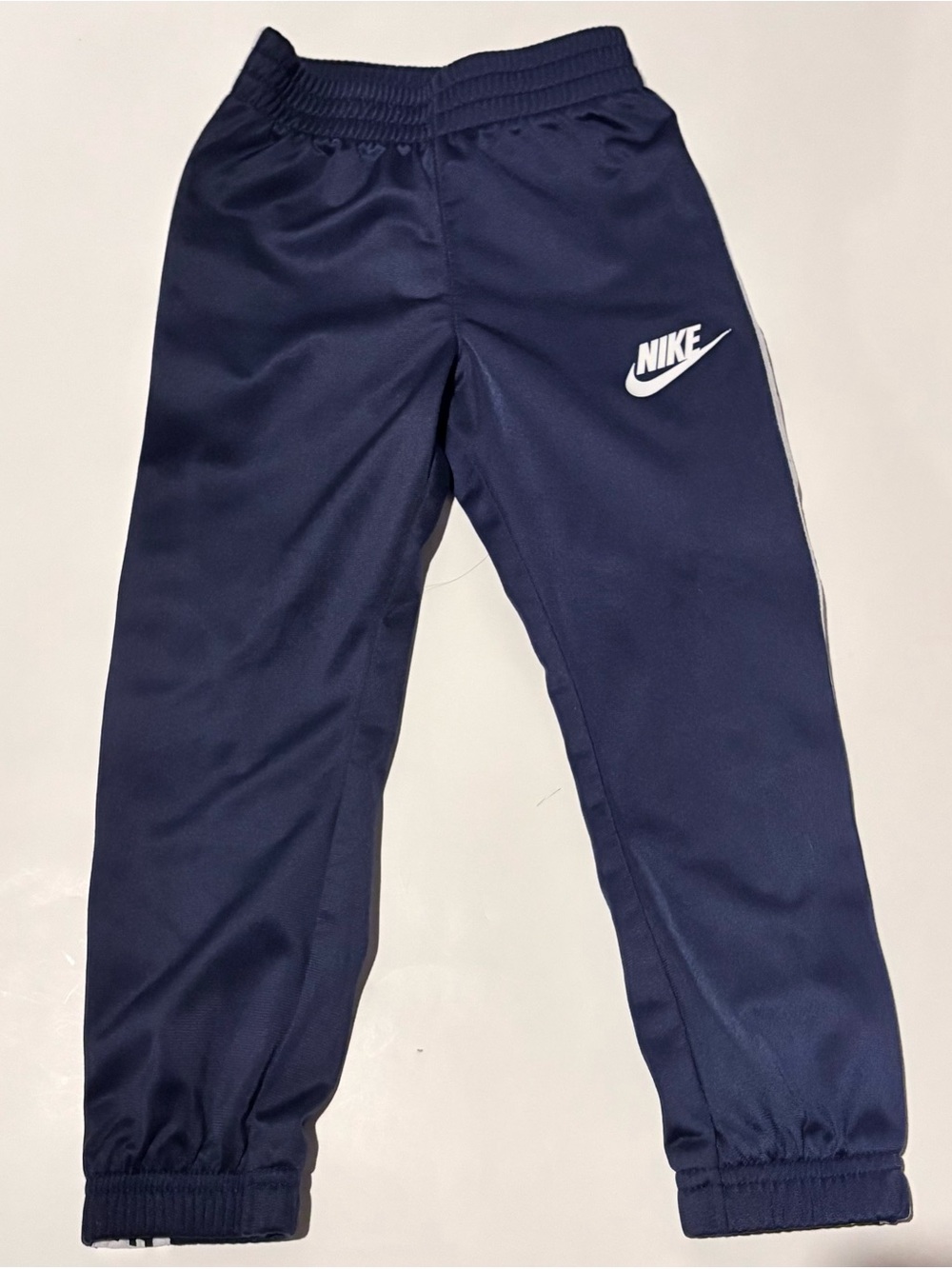 Nike Navy & White Youth Track Joggers